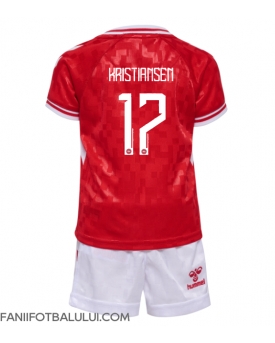 Danemarca Victor Kristiansen #17 Echipament de Fotbal Replică European 2024 Copii Acasa (+ Șorturi)